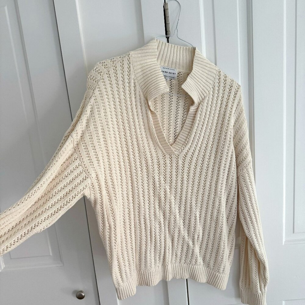 SABO Skirt Knit Polo Sweater